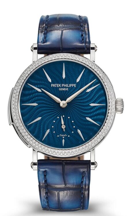 Patek Philippe Grand Complications Ladies Minute Repeater Blue Replica Watch 7040/250G-001 - Click Image to Close